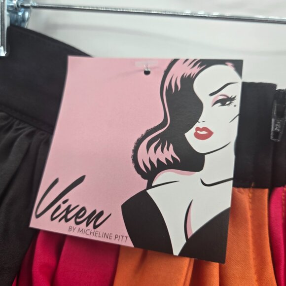 Vixen By Micheline Pitt Ben Cooper Monster Mask Midi Skirt Size XS - Picture 3 of 10